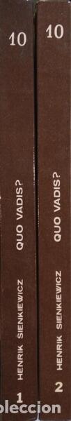Libros: SIENKIEWICZ. (Henrik) - QUO VADIS. [2 VOLS.] - Foto 2