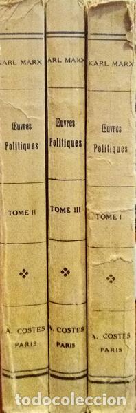 Libros: MARX. (Karl) - CEUVRES POLITIQUES. - Foto 4