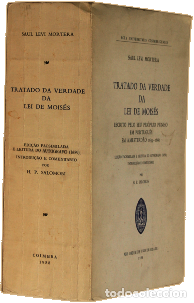 Libros: LEVI MORTERA. (Saul) - TRATADO DA VERDADE DA LEI DE MOIS&Eacute;S. - Foto 4