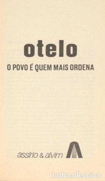 Libros: OTELO. - O POVO &Eacute; QUEM MAIS ORDENA. - Foto 1