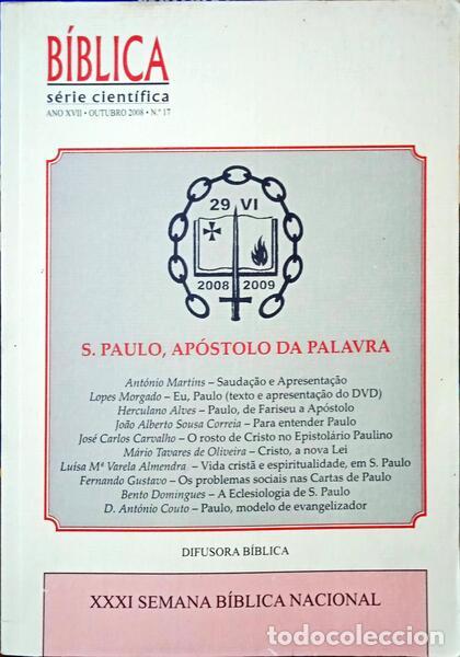 Libros: B&Iacute;BLICA, S&Eacute;RIE CIENT&Iacute;FICA. N.&ordm; 17, OUTUBRO, 2008. - Foto 1