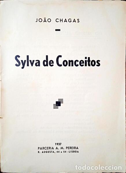 Libros: CHAGAS. (Jo&atilde;o) - SYLVA DE CONCEITOS. - Foto 1