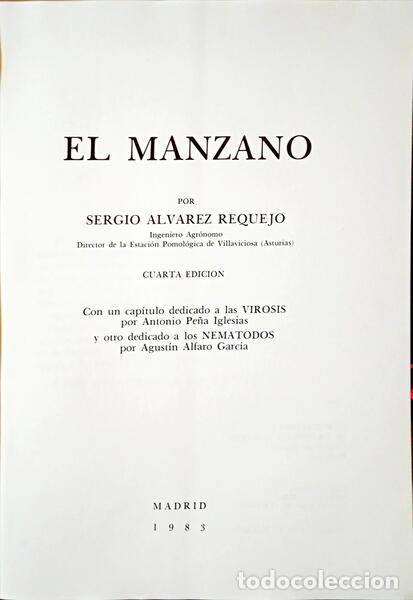 Libros: REQUEJO. (S&eacute;rgio Alvarez) - EL MANZANO. - Foto 3