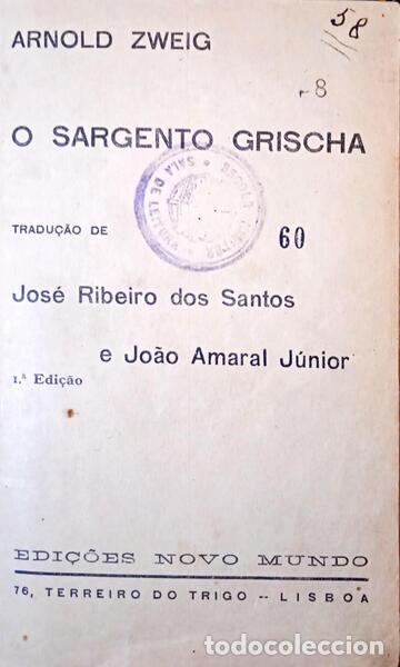 Libros: ZWEIG. (Arnold) - O SARGENTO GRISCHA. - Foto 1