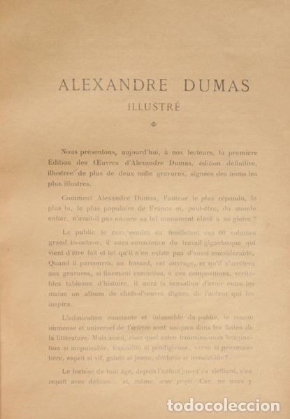 Libros: DUMAS. (Alexandre) - ALEXANDRE DUMAS ILLUSTR&Eacute;. - Foto 3