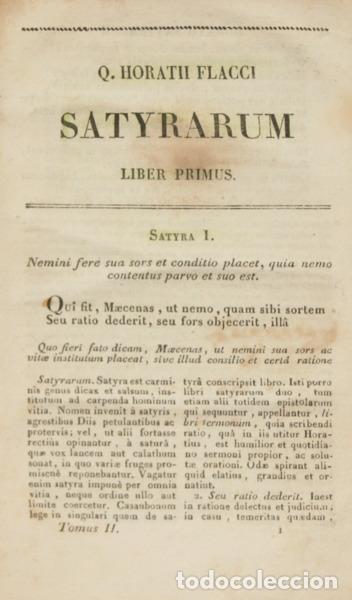 Libros: HORATIUS FLACCUS. (Quintus) - CARMINA EXPURGATA, - Foto 2