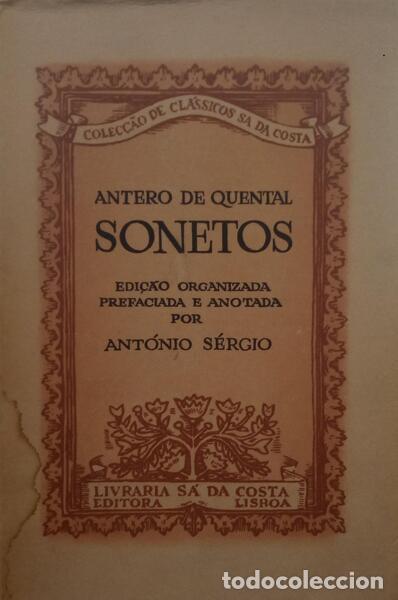 Libros: QUENTAL. (Antero de) - SONETOS. [4.&ordf; EDI&Ccedil;&Atilde;O] - Foto 1