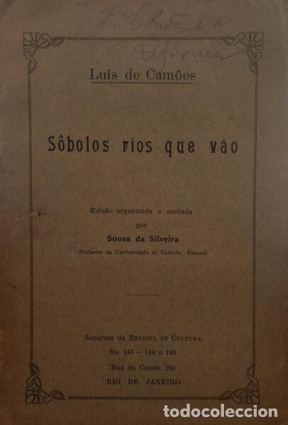 Libros: CAM&Otilde;ES. (Lu&iacute;s de) - S&Ocirc;BOLOS RIOS QUE V&Atilde;O. - Foto 1