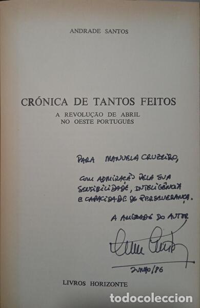 Libros: SANTOS. (Andrade) - CR&Oacute;NICA DE TANTOS FEITOS. - Foto 2