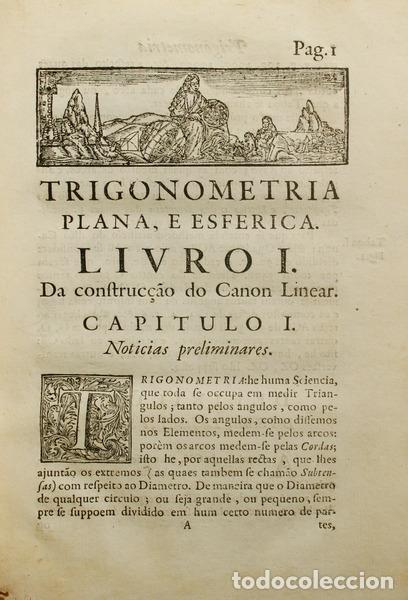 Libros: CAMPOS. (Padre Manuel de) - TRIGONOMETRIA PLANA, E ESFERICA - Foto 2