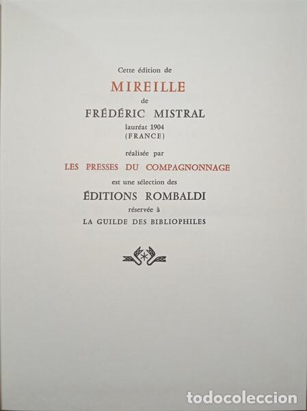 Libros: MISTRAL. (Fr&eacute;d&eacute;ric) - MIREILLE. - Foto 1