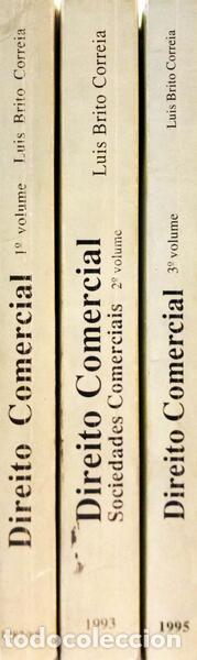 Libros: BRITO CORREIA. (Lu&iacute;s) - DIREITO COMERCIAL. [3 VOLUMES] - Foto 4