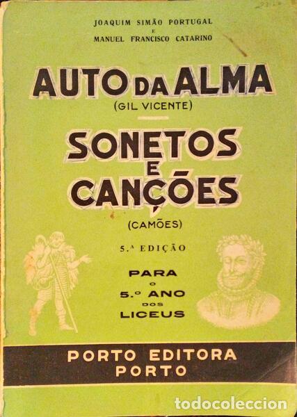 Libros: VICENTE. (Gil) e Lu&iacute;s Vaz de Cam&otilde;es. - AUTO DA ALMA SONETOS E CAN&Ccedil;&Otilde;ES. - Foto 1
