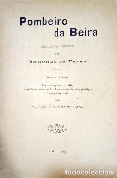 Libros: SANCHES DE FRIAS. (Visconde de) - POMBEIRO DA BEIRA. - Foto 1