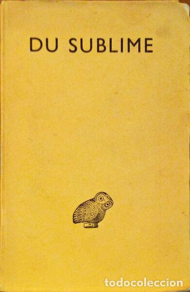 Libri di seconda mano: DU SUBLIME.