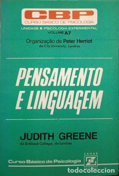 Libros: GREENE. (Judith) - PENSAMENTO E LINGUAGEM. - Foto 1