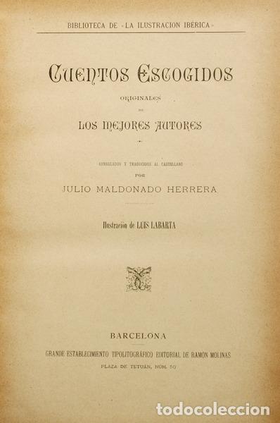 Libros: CUENTOS ESCOGIDOS. - Foto 1