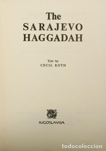 Libros: ROTH. (Cecil) - THE SARAJEVO HAGGADAH. - Foto 1