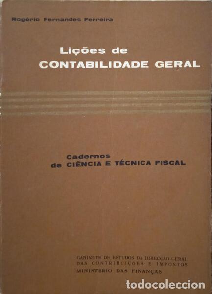 Libros: FERNANDES FERREIRA. (Rog&eacute;rio) - LI&Ccedil;&Otilde;ES DE CONTABILIDADE GERAL. - Foto 1