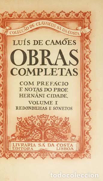 Libros: CAM&Otilde;ES. (Lu&iacute;s Vaz de) - OBRAS COMPLETAS. [5 VOLS.] - Foto 1