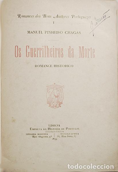 Libros: PINHEIRO CHAGAS. (Manuel) - OS GUERRILHEIROS DA MORTE. - Foto 1