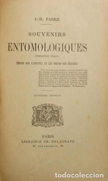 Libros: FABRE. (J.-H.) - SOUVENIRS ENTOMOLOGIQUES. - Foto 1