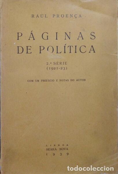 Libros: PROEN&Ccedil;A. (Ra&uacute;l) - P&Aacute;GINAS DE POL&Iacute;TICA. - Foto 1