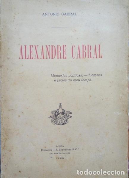 Libros: CABRAL. (Ant&oacute;nio) - ALEXANDRE CABRAL. - Foto 1