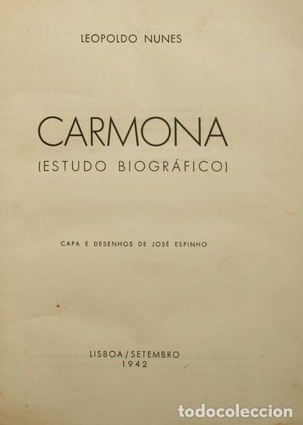 Libros: NUNES (Leopoldo) - CARMONA. - Foto 1