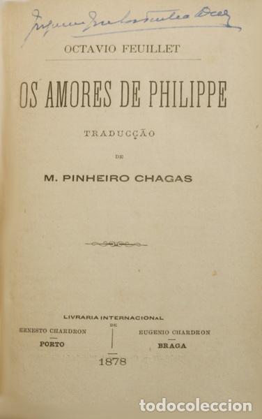 Libros: FEUILLET. (Octavio) - OS AMORES DE PHILIPPE. A VIUVA. - Foto 1