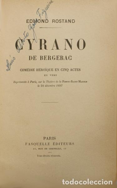 Libros: ROSTAND. (Edmond) - CYRANO DE BERGERAC. - Foto 1