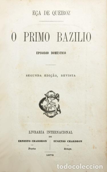 Libros: E&Ccedil;A DE QUEIROZ. (Jos&eacute; Maria de) - O PRIMO BAZILIO. - Foto 1