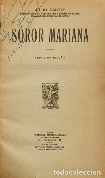 Libros: DANTAS. (J&uacute;lio) - S&Oacute;ROR MARIANA. [3 OBRAS] - Foto 1