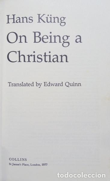 Libros: K&Uuml;NG. (Hans) - ON BEING A CHRISTIAN. - Foto 2