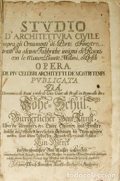 Livros em segunda m&atilde;o: STUDIO D&#39;&Aacute;RCHITETTURA CIVILE SOPRA GLI ORNAMENTI DI PORTE E FINESTRE,