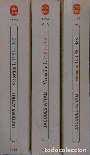 Libros: ATTALI. (Jacques) - VERBATIM [I E II] - Foto 2