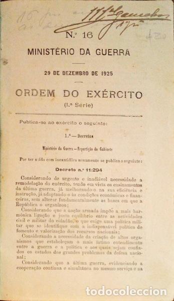 B&uuml;cher: ORDEM DO EX&Eacute;RCITO, 1.&ordf; S&Eacute;RIE, N.ᵒˢ 15-16.