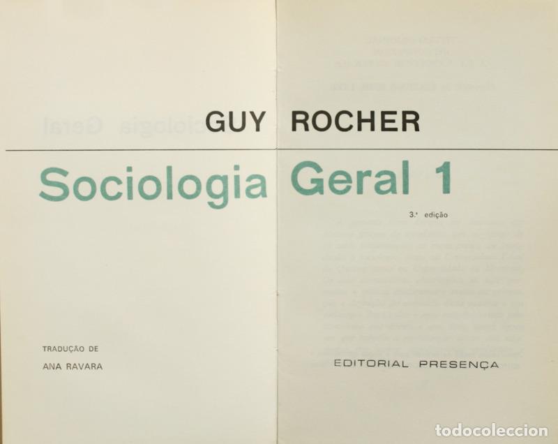Libri di seconda mano: ROCHER. (Guy) - SOCIOLOGIA GERAL. [5 VOLS.]