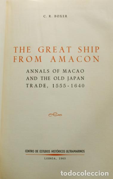 Libros: BOXER. (Charles Ralph) - THE GREAT SHIP FROM AMACON. - Foto 1