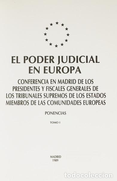 Libros: PODER (EL) JUDICIAL EN EUROPA. - Foto 1