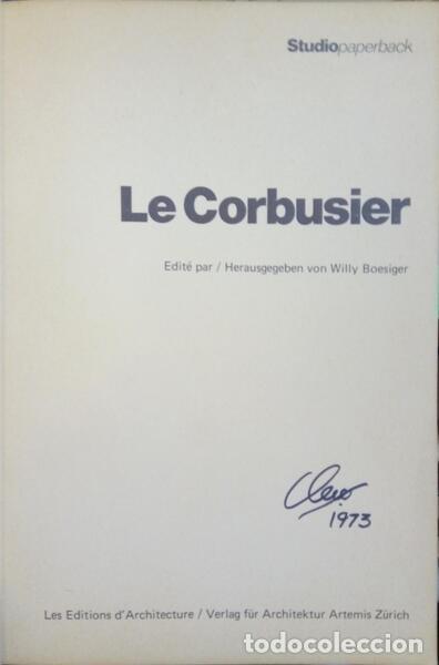 Libros: BOESIGER. (Willy) - LE CORBUSIER. - Foto 2