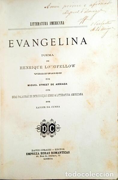 Libros: LONGFELLOW. (Henrique) - EVANGELINA. - Foto 1