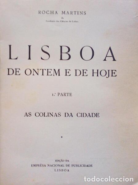 Libros: ROCHA MARTINS. (Francisco Jos&eacute; da) - LISBOA DE ONTEM E DE HOJE. - Foto 1