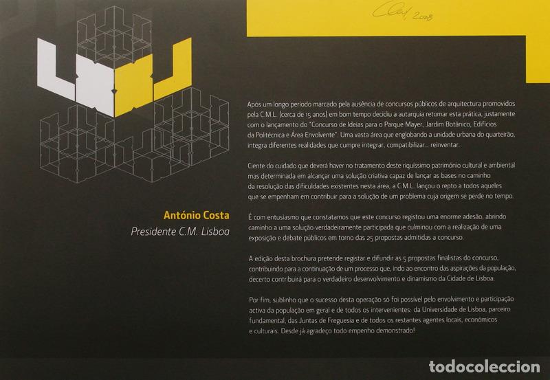 Libros: EXPOSI&Ccedil;&Atilde;O DE IDEIAS PARQUE MAYER, JARDIM BOT&Acirc;NICO E EDIF&Iacute;CIOS DA POL&Iacute;T&Eacute;CNICA. - Foto 3