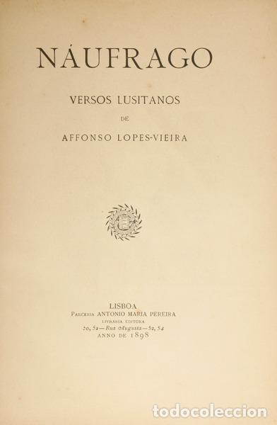 Libros: LOPES VIEIRA. (Afonso) - N&Aacute;UFRAGO. - Foto 1