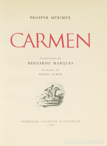 Libros: M&Eacute;RIM&Eacute;E. (Prosper) - CARMEN. - Foto 1