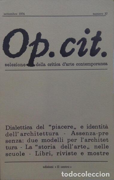 Libros: OP. CIT., N.ᵒˢ 33-57,1975-1983. - Foto 2