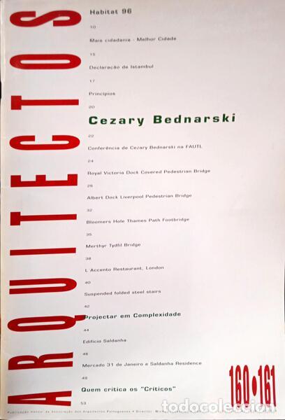 Livres: ARQUITECTOS, N.ᵒˢ 160-161, 1996.
