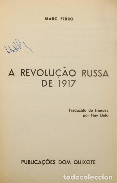 Libros: FERRO. (Marc) - A REVOLU&Ccedil;&Atilde;O RUSSA DE 1917. - Foto 1
