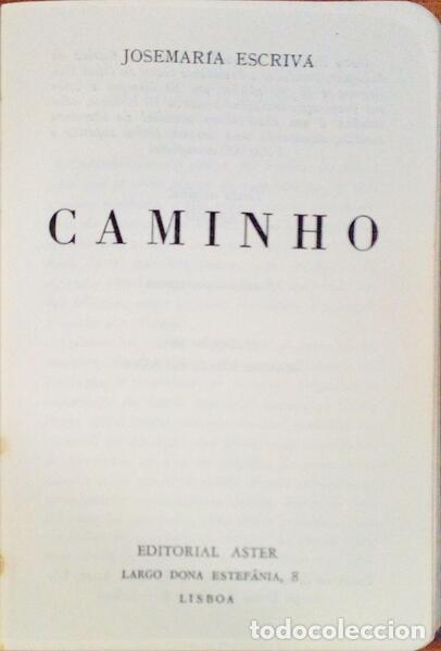 Libros: ESCRIV&Aacute;. (Josemar&iacute;a) - CAMINHO. [7.&ordf; EDI&Ccedil;&Atilde;O] - Foto 1